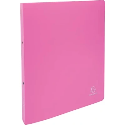 Immagine di Exacompta 54694E 1 Raccoglitore Opak Polipropilene Opaco 0.7 mm 2 Anelli Tondi 30 Dorso 40 F.to Esterno 26.8x32 cm per A4 Maxi Colore: Rosa