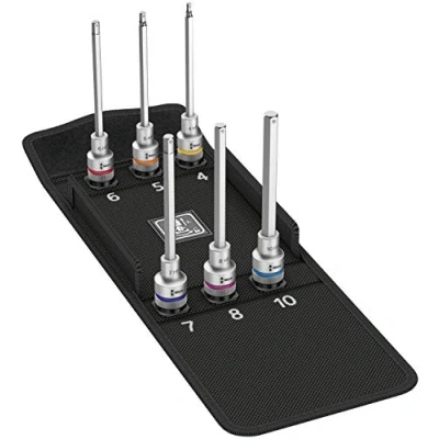 Immagine di Wera Zyklop Kit inserti giravite a bussola 1/2 (12.5 mm) 6 parti 05004210001