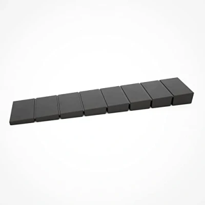 Immagine di 25 x sossai® Cunei per mobili/Cunei di arresto/Cunei compensazione in plastica con punti rottura teorici integrati MKB 100 Color : nero