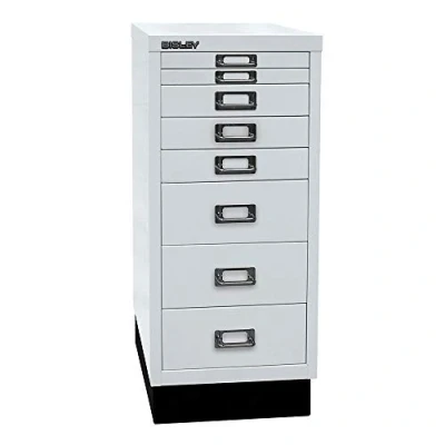 Immagine di Bisley MultiDrawer 29 cassetti, DIN A4, in Metallo, 645 Grigio Chiaro, 38 x 27,9 67 cm