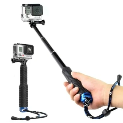 Immagine di Harwerrel Bastone Selfie Telescopico Alluminio Monopiede Palo Stick (7 19 Pollici) per GoPro Hero (2018) 7 6 5 4 3+ 3 2 1 SJ4000 SJ5000 Xiaomi Action Cameras