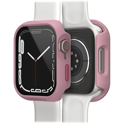 Immagine di Otterbox Bumper Eclipse con Protettore schermo in Vetro Temperato integrato per Apple Watch Series 9/8/7 45mm, antishock e cadute, protettivo bordi dell&#039; Watch, Rosa