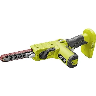 Immagine di Ryobi 5133004179 Lima a nastro (18 V, dimensioni 13 x 457 mm, velocità fino 630 m/min, 3 nastri abrasivi, senza batteria), R18PF 0