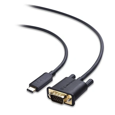 Immagine di Cable Matters Cavo USB C a VGA (Cavo Type VGA)1.8m Compatibile con Porta Thunderbolt 3 per MacBook Pro