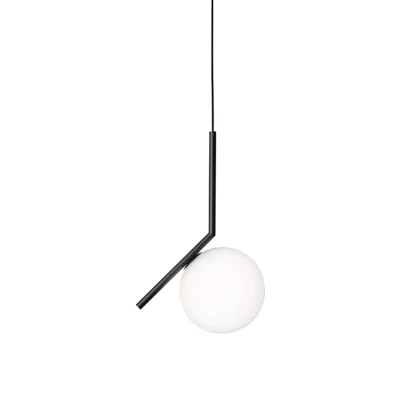 Immagine di FLOS IC S1 lampada a sospensione di design, nero Ø 20 cm