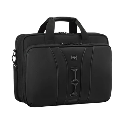 Immagine di WENGER Legacy Black Series Borsa PC a Tracolla, Notebook 16, Tasca per Tablet, Cartella, 15 l, Ufficio Lavoro Università, Nero, 653630