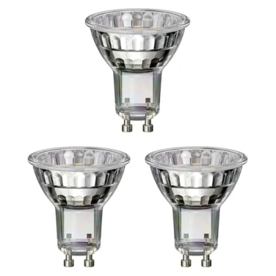 Immagine di ledscom.de 3 lampadine LED GU10, PAR16, bianco (4000 K), 2,1 W, 206lm, 118, specchio riflettente (argento)