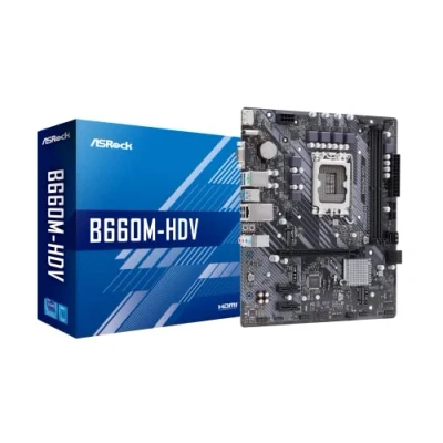 Immagine di ASROCK MB 1700 12/13ÂGEN. B660M HDV 2xDDR4 4xSATA VGA/HDMI/DP