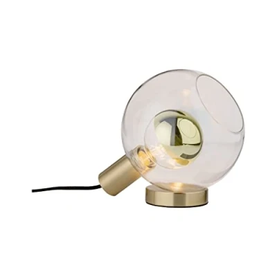 Immagine di Paulmann 79727 Neordic Esben Lampada da Tavolo Max. Globe Warehouse E27 20 W, 230 V, Senza Lampadina, In Vetro