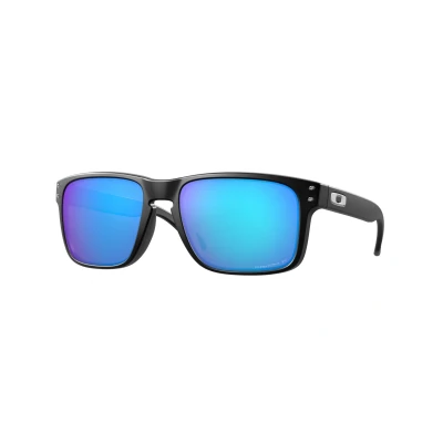 Immagine di Oakley Occhiali da Sole OO9102 9102F0 Holbrook Nero Opaco/Prizm Sapphire Unisex Polarizzati
