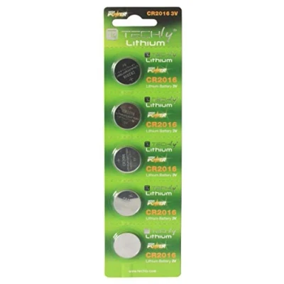 Immagine di Techly 309920 Batterie a Bottone Litio CR2016 (Set 5 pz)