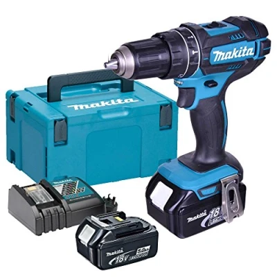 Immagine di PERCEUSE À PERCUSSION MAKITA SANS FIL 18 V 2 BATTERIES5 AH 13 MM DHP482RTJ