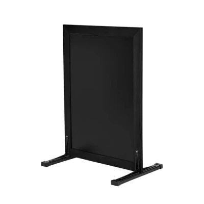 Immagine di SECURIT Lavagna Da Terra Stand Bifacciale In Legno Di Pino Per Pennarelli A Gesso Liquido Caffè, Ristoranti, Bar, Negozi 56x78 cm Colore Nero