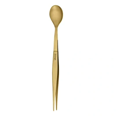 Immagine di triangle 50 493 17 01_G Probierlöffel FinalTouch mit Pinzette gold professionelle Qualität 2 in1 Löffel und Küchenpinzette