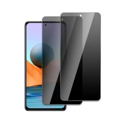 Immagine di 2 Pezzi Privacy Pellicola Protettiva per Xiaomi Redmi Note 10 Pro, Anti Spy in Vetro Temperato, Durezza 9H, Graffio, Impronta, Senza Bolle, Facile Installazione