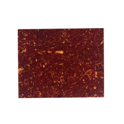 Immagine di IKN 20X17cm Battipenna per chitarra acustica Materiale foglio bianco antigraffio Supporto autoadesivo la maggior parte delle chitarre acustiche CuSTm, guscio di tartaruga rosso