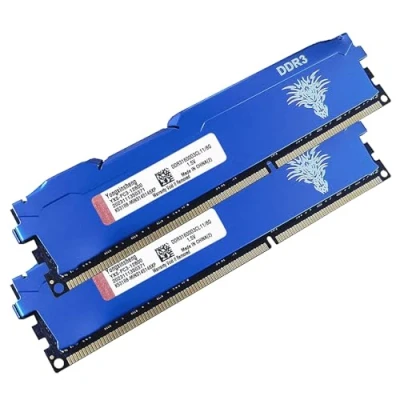 Immagine di DDR3 16GB Kit (2x8GB) Desktop Ram 1600MHz PC3 12800 Dimm Non ecc Unbuffered 1.5V 2Rx8 Dual Rank 240 Pin CL11 PC Computer Memory Udimm Componenti Memoria Upgrade Module (Blu)