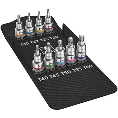 Immagine di Wera 8767 C HF Kit inserti giravite a bussola 1/2 (12.5 mm) 9 parti 05004202001