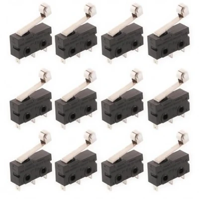 Immagine di CESFONJER 12 pz T125 Tipo di leva a Micro Interruttore miniatura SPDT scatto rapido Azione per Arduino