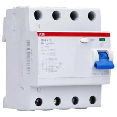 Immagine di ABB 2CSF204123R1630 F204A 63/0,03L Interruttore differenziale A 4 poli 63 0.03 230 V
