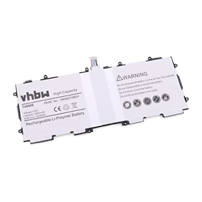Immagine di vhbw 1x batteria compatibile con Samsung Galaxy Tab GT P5213, 3 10.1, P5200, P5210, P5220 tablet (6800mAh, 3,8V, Li Poly) Sostituisce AA1D625aS/7 B, T4500avE