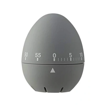 Immagine di Timer meccanico da cucina, grigio (6 x 7 cm)