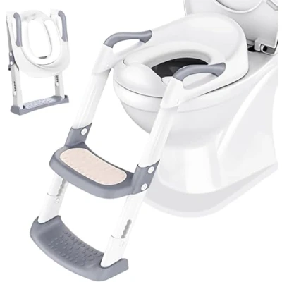 Immagine di Boby&#039;s Riduttore WC Bambino Riduttori: Rialzo Sedile con Pulizia Apprendimento Adattatore Bianco