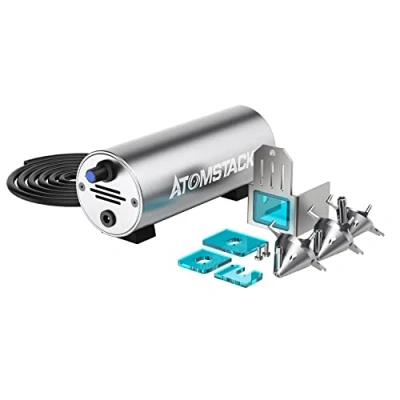 Immagine di ATOMSTACK Air Assist Kit per incisione laser A10 Pro, X7 S10 Pro accessori con tubo da 2 m taglio e bordi di più puliti lisci, 10 30 l/min