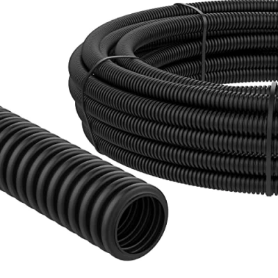 Immagine di AUPROTEC Tubo Corrugato 2 5 10 25 o 50 m Guaina Flessibile non aperto protettivo di cavi selezione: (Ø interno 17 mm, 5m metri)