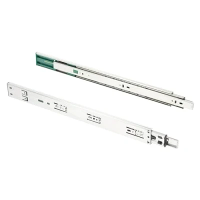 Immagine di GTV Guide per cassetti H45, 45,3 x 300 mm, in acciaio zincato resistente, sistema di chiusura ammortizzata, guida telescopica a sfera, portata fino 30 kg, set da 4 pezzi = 8