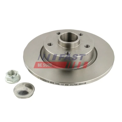 Immagine di FAST FT31516 Disco freno Assale posteriore 280 12 5 pieno con kit cuscinetto ruota, anello sensore ABS OPEL: Vivaro B Combi, Van