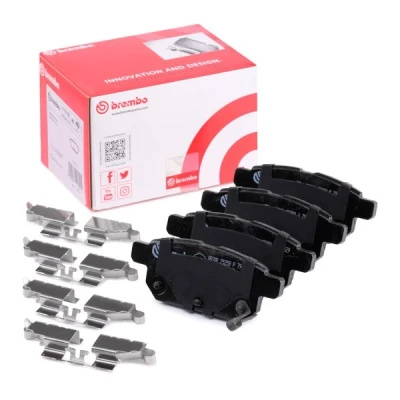 Immagine di BREMBO P 79 029 Kit pastiglie freno con segnalatore acustico usura lamierino anticigolío accessori SUZUKI: SX4 II S Cross, SWIFT 5, 4