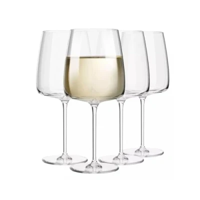 Immagine di Krosno Bicchieri da Vino Bianco Set di 4 480 ML Collezione Modern Bere Regalo Nozze Perfetto per Casa, Ristoranti e Cucina Lavabile in Lavastoviglie