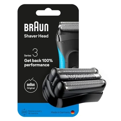 Immagine di Braun Serie 3 21B, Testina ORIGINALE Per Rasoio Elettrico Barba, Recupera il 100% delle Prestazioni Del Tuo Regolabarba Uomo, Compatibile con i Rasoi Series