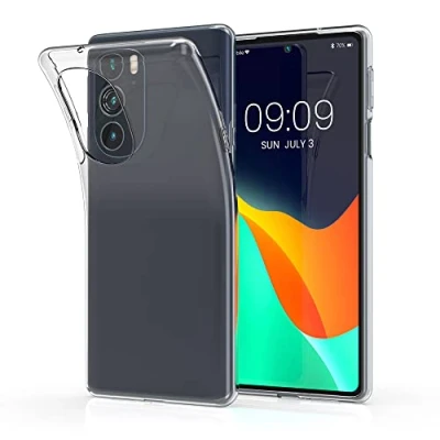 Immagine di kwmobile Cover Compatibile con Motorola Edge 30 Pro/Edge Plus 2022 / X30 Custodia Morbida in Silicone TPU Crystal Case Flessibile trasparente