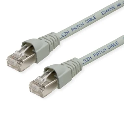Immagine di Telegärtner L00000A0230 RJ45 cavo di rete, patch CAT 6A S/FTP 0.25 m Grigio Ritardante fiamma, Privo alogeni, Certificato UL 1 pz.