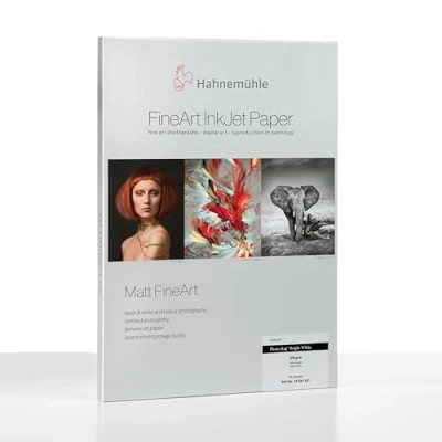 Immagine di Hahnemühle Digital fine art photo Rag Papier, 310 G/M² 329 x 483 mm Bianco chiaro, 25 Pezzi