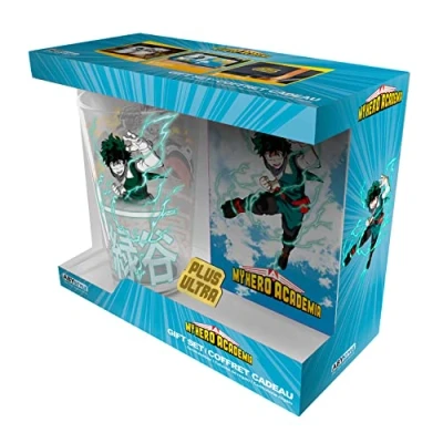Immagine di ABYSTYLE MY HERO ACADEMIA Confezione regalo in vetro XXL + spilla taccuino per eroi