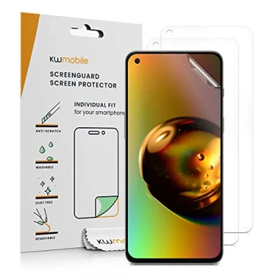 Immagine di kwmobile 3X Pellicola Salvaschermo Compatibile con OnePlus Nord 2 5G Film Protettivo Telefono Protezione AntiGraffio Display Smartphone