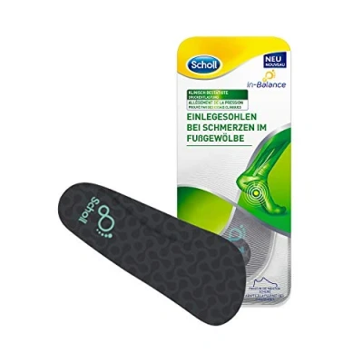 Immagine di Scholl, In Balance Solette per scarpe 40 42 Suole dolori all&#039;arco plantare, colore: Trasparente