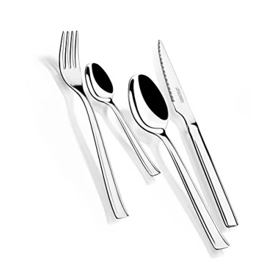 Immagine di Monix Set di 24 Posate in Acciaio Inox con Coltelli per Bistecca
