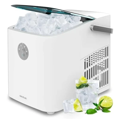 Immagine di Cecotec Macchina Ghiaccio 12 Kg con Finestra Chillin&#039; Ice 1200 Go. 120W, Maker, Capacità Produzione Giornaliera kg, pronto in 6 8 minuti, 2 Dimensioni di Cubetti, Controllo Semplice