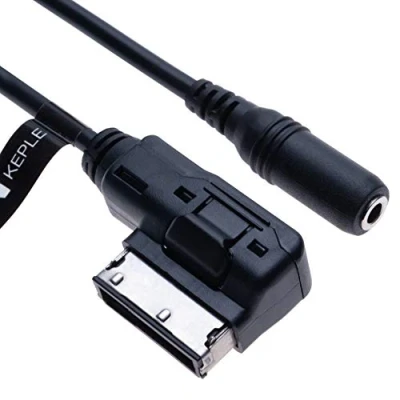 Immagine di Keple AMI MDI a AUX 3.5 mm femmina jack Musica Adattatore per cavo di interfaccia multimediale Compatibile con Audi A6L Q5 Q7 S5 A8 A4L A3 VW Volkswagen Skoda Fabia Octavia radio del veicolo 0.4m