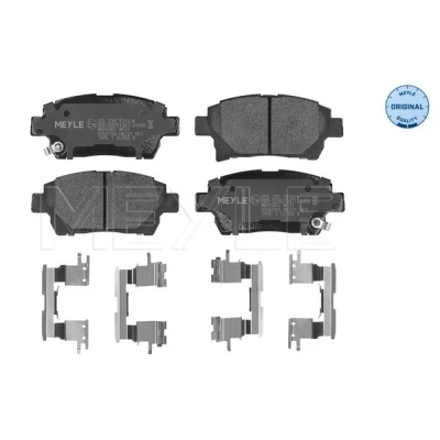 Immagine di MEYLE 025 235 1015/W Kit pastiglie freno ORIGINAL Quality Assale anteriore con segnalatore acustico usura lamierino anticigolío