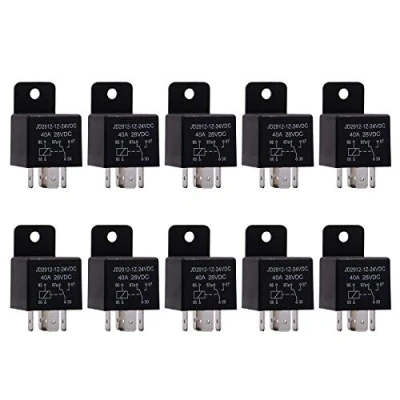 Immagine di Ehdis 10pcs relè Auto 5 Pin 24V 40A SPDT Modello No .: JD2912 1Z 12VDC 14VDC, contattore Interruttore di accensione, rele per Auto, Camion, Barche Marine, lampade, ECC