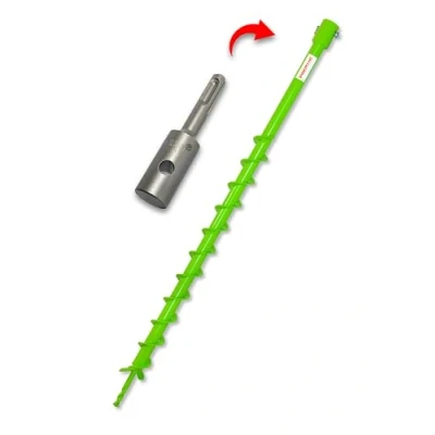 Immagine di WERHE Trapano di terra 40 mm con presa SDS Plus Punta robusta pali bit perforazione