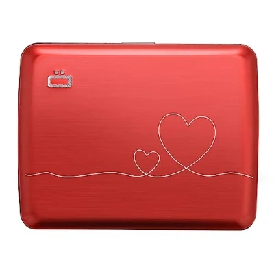 Immagine di ÖGON Portafoglio in alluminio Smart Case V2 Large Grande Capacità formato banconote Scomparto nascosto Protezione RFID 10 Carte e Scontrini Love