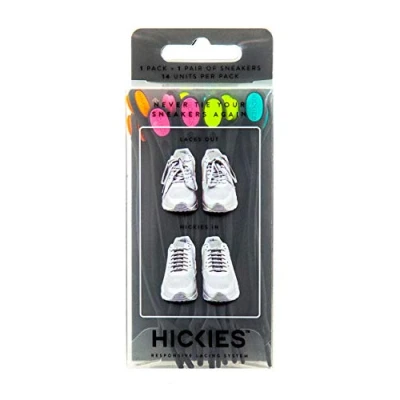 Immagine di HICKIES 1.0 Sistema di Lacci per scarpe elastici, misura unica, non si allacciano Nero multicolore