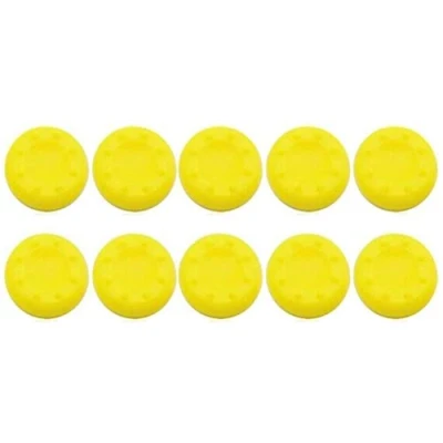 Immagine di 10 pz Gomma Silicone Analogico Antiscivolo Manopole Pollice Stick Joystick Cover per PS2 PS3 PS4 Xbox 360 One Wii Controller (Giallo)