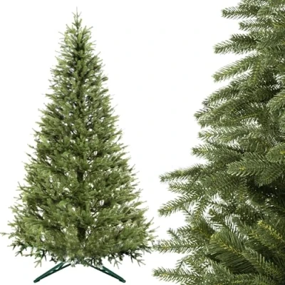 Immagine di SPRINGOS Albero di Natale Artificiale Premium Abete 120 cm PE